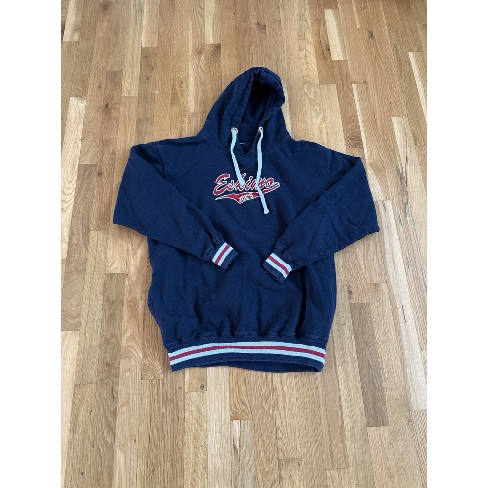 Eskimo‎ Joe's Embroidered Hoodie Men's Large Navy Hoodie Stillwater OK